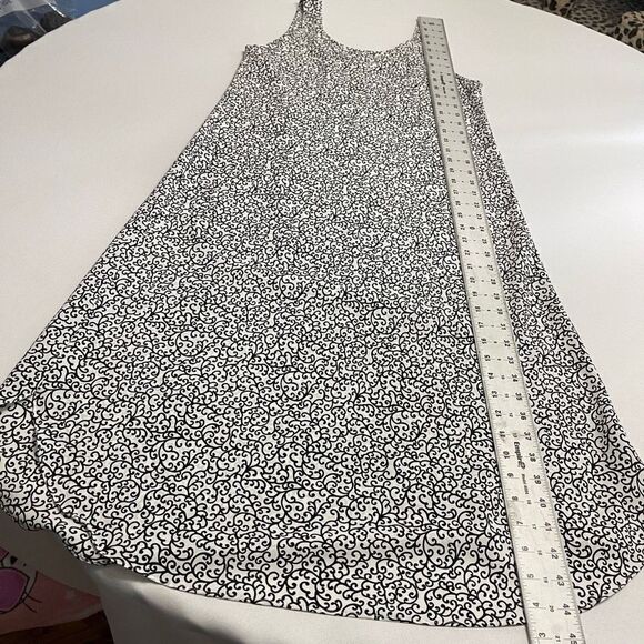 Josie By Natori Black White Floral Slip Dress Size Small - Picture 6 of 7